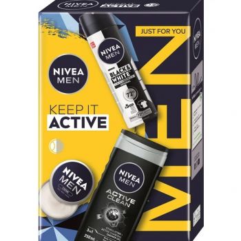 Hlavný obrázok Nivea Men Keepit Active pánska darčeková kazeta Sprchový gél, Anti-perspirant