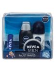 Nivea Men Must Haves pánska darčeková kazeta Sprchový gél, Roll-on, Krém