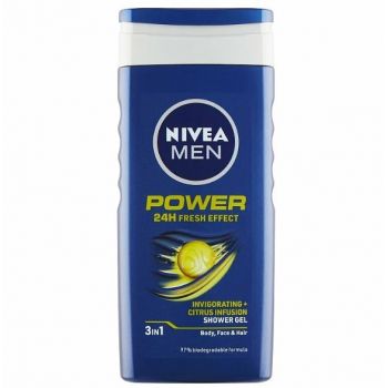 Hlavný obrázok Nivea Men Power Fresh Effect Green 3in1 sprchový gél 250ml 80834