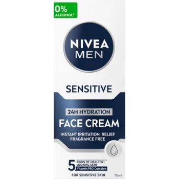 Hlavný obrázok Nivea Men Sensitive 24H Hydration pleťový krém 75ml 88818