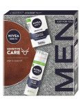 Nivea Men Sensitive Care pánska darčeková kazeta Voda po holení, Pena na holenie