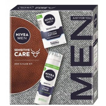 Hlavný obrázok Nivea Men Sensitive Care pánska darčeková kazeta Voda po holení, Pena na holenie