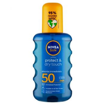 Hlavný obrázok Nivea Sun Protect&Dry Touch neviditeľný sprej na opaľovanie SPF50 200ml