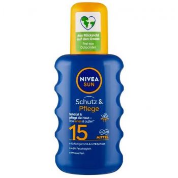 Hlavný obrázok Nivea Sun Schutz&Pflege hydratačný sprej na opaľovanie SPF15 200ml