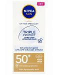 Nivea Sun Triple Protect hydratačný krém na opaľovanie SPF50+ 40ml
