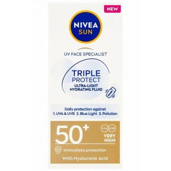 Hlavný obrázok Nivea Sun Triple Protect hydratačný krém na opaľovanie SPF50+ 40ml