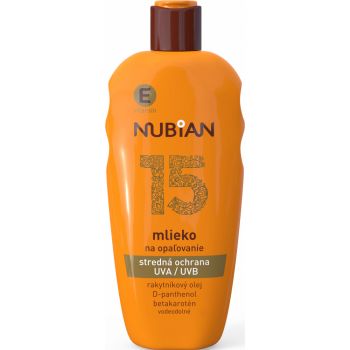 Hlavný obrázok Nubian mlieko na opaľovanie vodeodolné SPF15 200ml