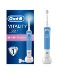 Oral-B elektrická zubná kefka Vitality 100 Blue Sensitive Ultra Thin