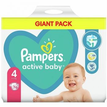 Hlavný obrázok Pampers Active Baby GP4 Maxi 76ks  9-14kg