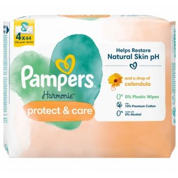 Hlavný obrázok Pampers Harmonie Protect & Care Calendula vlhčené obrúsky 4x44ks