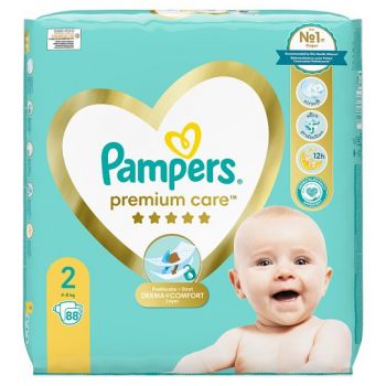 Hlavný obrázok Pampers Premium Care 4-8kg detské plienky 88ks