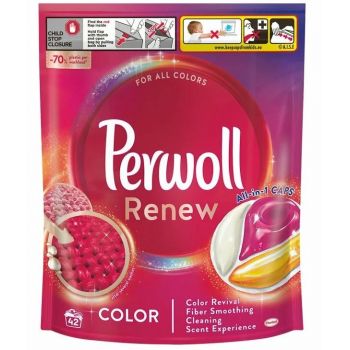 Hlavný obrázok Pewoll Renew Color Allin1 kapsule na pranie 42ks