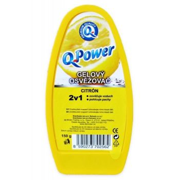 Hlavný obrázok Q Power Citrón 2v1 gélovy osviežovač 150g