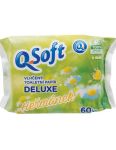 Q Soft Deluxe Harmanček vlhčený toaletný papier 60ks