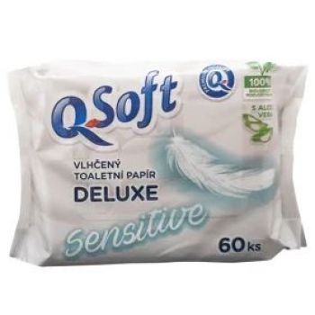 Hlavný obrázok Q Soft Deluxe Sensitive vlhčený toaletný papier 60ks