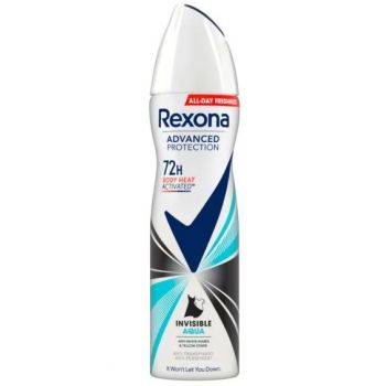 Hlavný obrázok Rexona Advanced Protection 72H Invisible Aqua anti-perspirant sprej 150ml