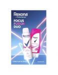 Rexona Focus Fusion Duo dámska darčeková kazeta Sprchový gél, Anti-perspirant