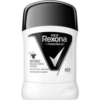 Hlavný obrázok Rexona Men Invisible Black & White anti-perspirant stick 50ml