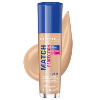 Hlavný obrázok Rimmel London Match Perfection 24H 103 True Ivory zmatňujúci make-up 30ml