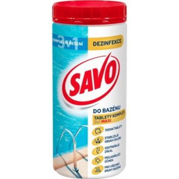 Hlavný obrázok Savo Maxi 3v1 komplex chlórové tablety do bazéna 1,2kg