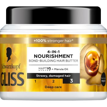 Hlavný obrázok Schwarzkopf Gliss 4 in 1 Nourishment maska na lámavé a poškodené vlasy 400ml