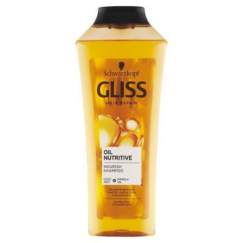 Hlavný obrázok Schwarzkopf Gliss Oil Nutritive šampón na nepoddajné, namáhané vlasy 400ml