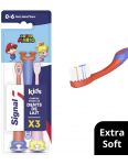 Signal Kids Super Mario Tripack extra soft zubné kefky 3ks