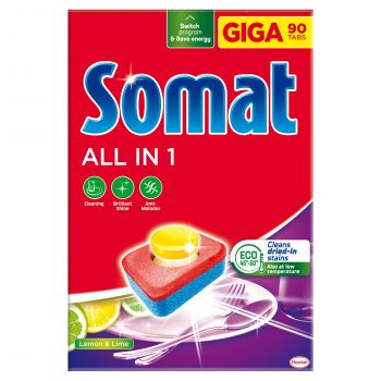 Hlavný obrázok Somat All in 1 Giga Lemon & Lime tablety do umývačky riadu 90ks