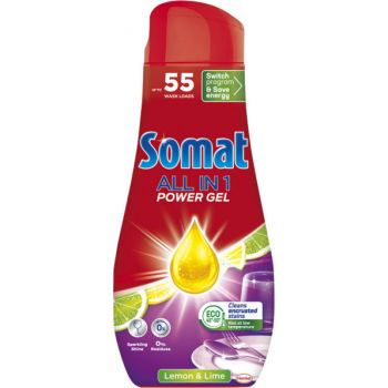 Hlavný obrázok Somat All in 1 Power Lemon & Lime gél do umývačky 990ml