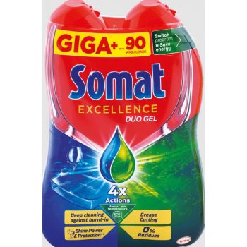 Hlavný obrázok Somat Excellence Duo 4x Action gél do umývačky riadu 1620ml 90 (dávok)