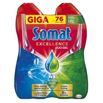 Hlavný obrázok Somat Excellence DUO Gél do umývačky riadu 2x684ml  (76 dávok)