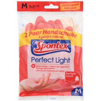 Hlavný obrázok Spontex Perfect Light gumenné rukavice M 2 páry