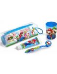 Super Mario set dentálnej hygieny zubná kefka+zubná pasta+pohár+púzdro