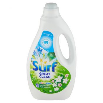 Hlavný obrázok Surf Great Clean Color&White Mountain Fresh & Jasmine gél na pranie 2l 40 praní