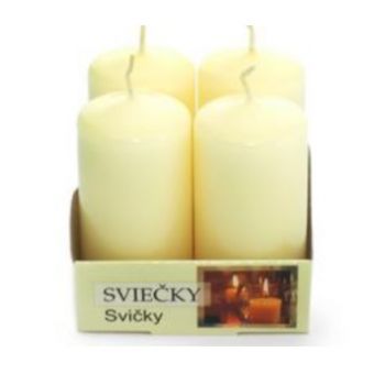 Hlavný obrázok Sviečka Adventná krémová 40x60mm 4ks 240g