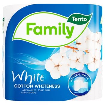 Hlavný obrázok Tento Family Cotton Whiteness toaletný papier 2-vrstvový 4ks