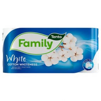 Hlavný obrázok Tento Family toaletný papier 8ks White Cotton  2-vrstvový