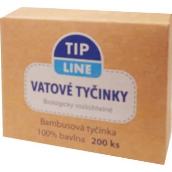 Hlavný obrázok Tip Line Bambus Bio rozložiteľné vatové tyčinky 200ks