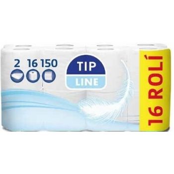 Hlavný obrázok Tip Line toaletný papier 2-vrstvový 150 útržkov 16ks