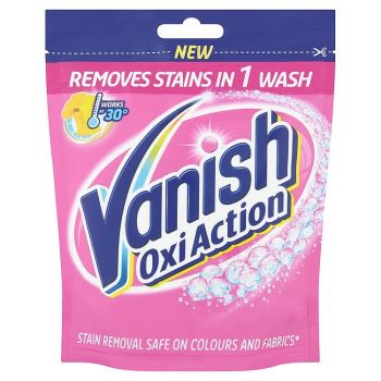 Hlavný obrázok Vanish Oxi Action Pink odstraňovač škvŕn v sáčku 300g