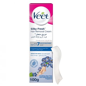 Hlavný obrázok Veet Silky Fresh depilačný krém na citlivú pokožku 100ml