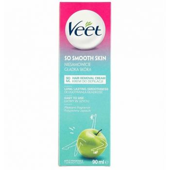 Hlavný obrázok Veet So Smooth Skin depilačný krém na nohy s vôňou jablka 90ml