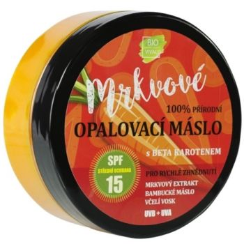 Hlavný obrázok Vivaco Bio 100% prírodné Mrkvové opaľovacie maslo SPF15 150ml