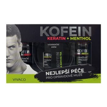 Hlavný obrázok Vivaco Kofein Keratin+ Menthol pánska darčeková kazeta