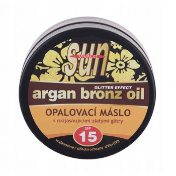 Hlavný obrázok Vivaco Sun Argan Bronz Oil Glitter Effect opaľovacie maslo SPF15 200ml