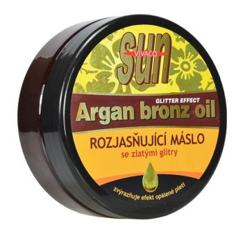 Hlavný obrázok Vivaco Sun Argan Bronz Oil Glitter Effect rozjasňujúce maslo po opaľovaní 200ml