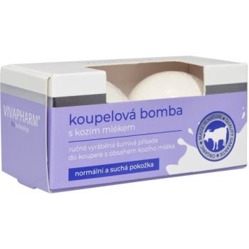 Hlavný obrázok VIVAPHARM KOZIE MLIEKO kúpeľová bomba 2x75g