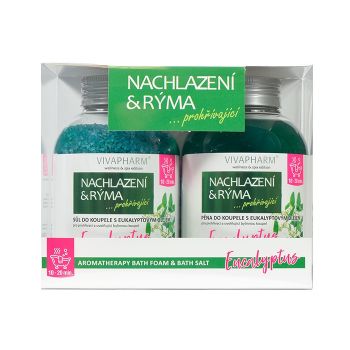 Hlavný obrázok VIVAPHARM Nachlazení & Rýma Eucalyptus darčeková kazeta SPA 2402 Soľ a pena