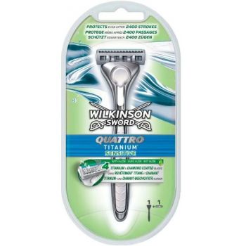 Hlavný obrázok Wilkinson Sword Quattro Titanium Sensitive holiací strijček