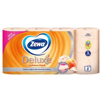 Hlavný obrázok Zewa Deluxe Broskyňa toaletný papier 3-vrstvový 8ks